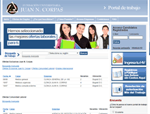 Tablet Screenshot of ofertaslaborales.juanncorpas.edu.co